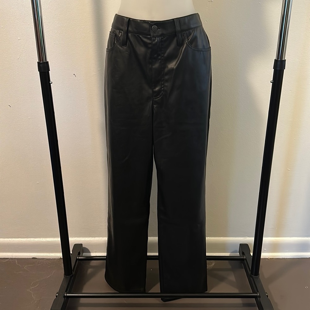 Madewell The Perfect Vintage Faux Leather Edition Black 31